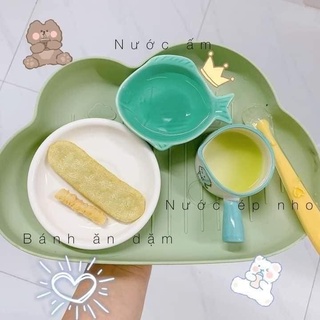 Khay ăn dặm hình đám mây