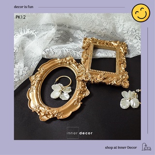 Khung ảnh vintage mini hình vuông và bầu dục phụ kiện chụp ảnh và trang trí phòng