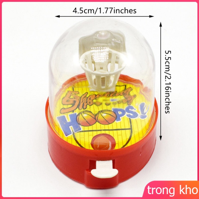 Máy chơi bóng rổ mini cầm tay dễ thương thiết kế cho bé