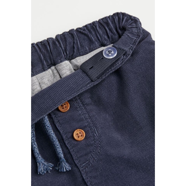 Quần nhung tăm lót nỉ HM US/ UK/JP/KR chính hãng size 4-6m đến 3-4y (Cạp có chun chỉnh)