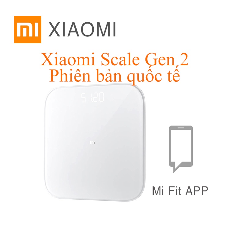 Cân Điện Tử Thông Minh Bluetooth Xiaomi Smart Scale Gen 2 – Bác Sĩ Gia Đình, Trợ Lý Sức Khỏe - Hàng Chính Hãng