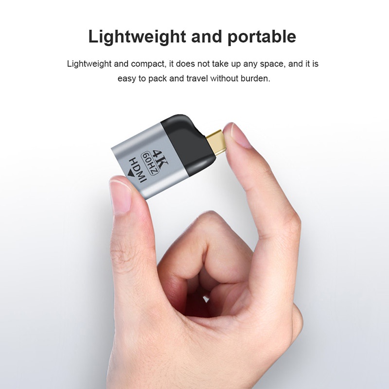Cáp chuyển đổi USB Type C sang HDMI 4K cho Samsung S10/S9 Huawei P30 For IPad Pro 2018 Type C