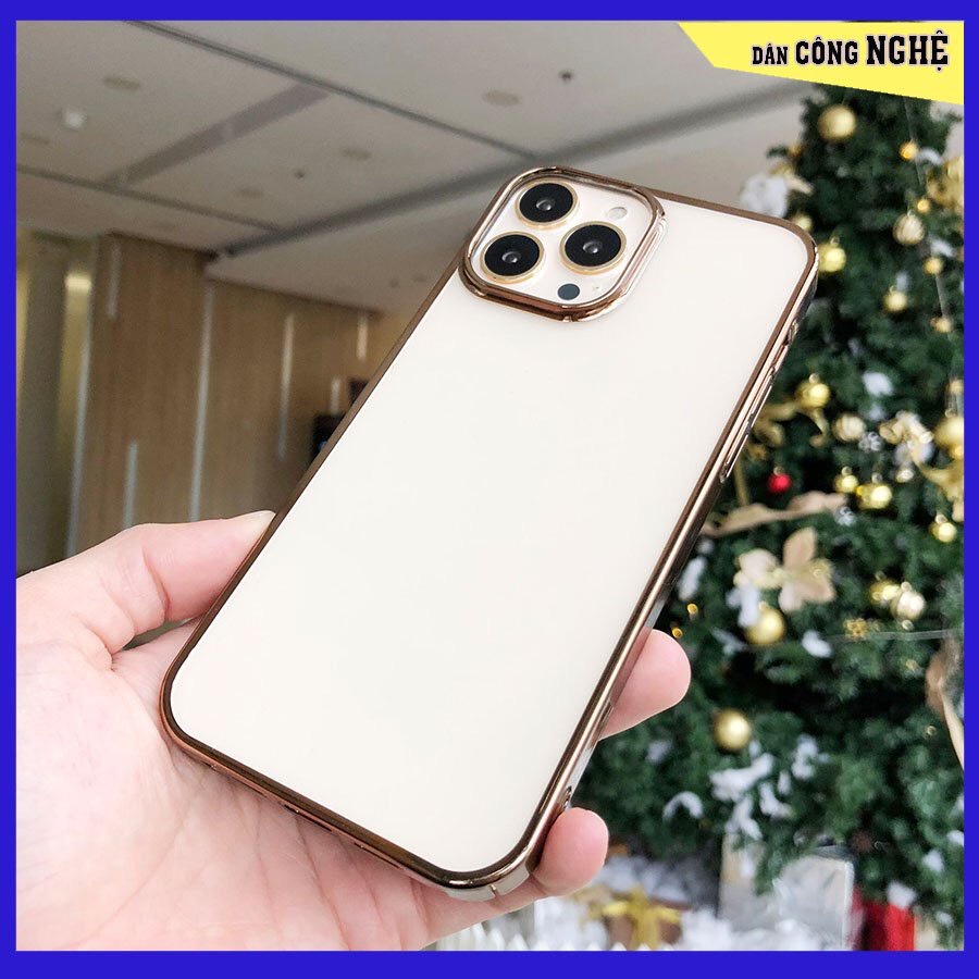 Ốp lưng trong bất tử viền màu Cao cấp iPhone 13 , 13 Pro , 13 Pro max