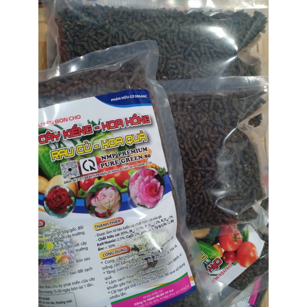 1kg Phân hữu cơ Organic Nhật chuyên bón cho CÂY KIỂNG, HOA HỒNG, RAU CỦ, HOA QUẢ