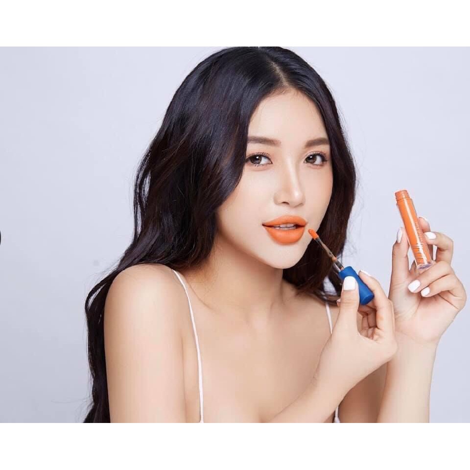 [Cam Vàng ]Son Cao Cấp Dolly Velvet Lips Blue Classic 2020 Màu Cam Vàng Chất Son Mềm Mịn Như Nhung