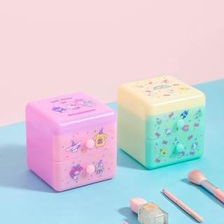 🌟🌟Miniso MINISO Sanrio Hộp Đựng Mỹ Phẩm Để Bàn Dạng Lật Có Ngăn Kéo Cho Nữ