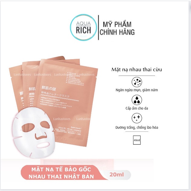 Mặt Nạ Cuống Rốn Rwine Beauty 40ml Nhật - Date 2024