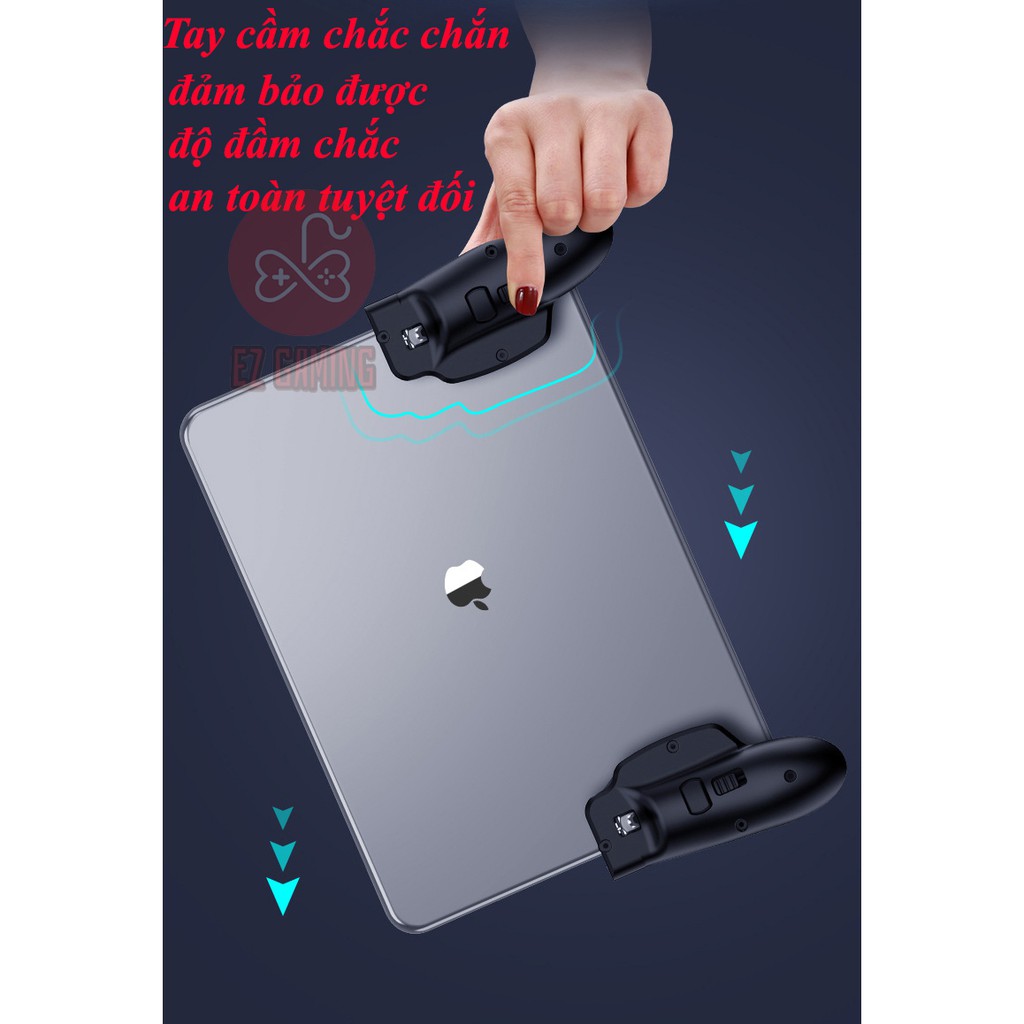 Bộ tay cầm H7 chơi game cho Ipad, máy tính bảng, chơi game PUBG mobile, ROS, Freefire cực đẹp. chơi cực đã.