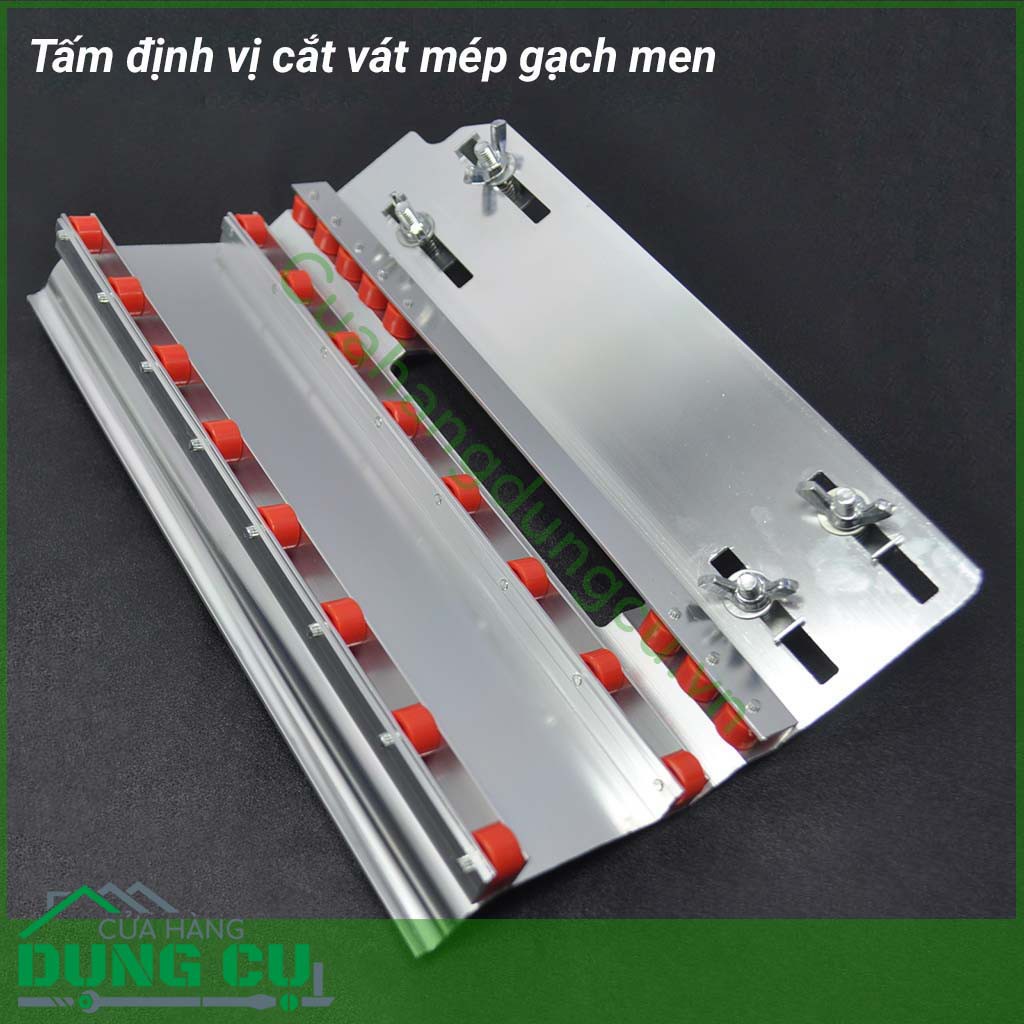 Cữ định vị 45 độ cắt mép gạch, đá lắp máy cắt gạch cầm tay