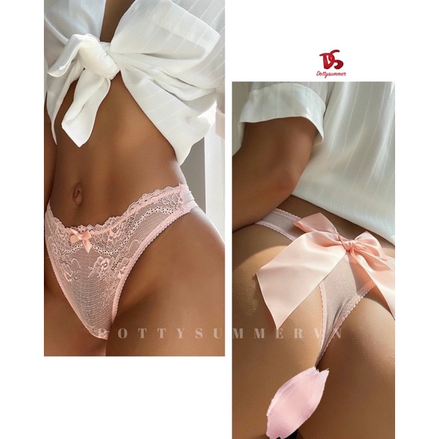 Quần Lót Ren Nơ Sâu Hông Quyến Rũ