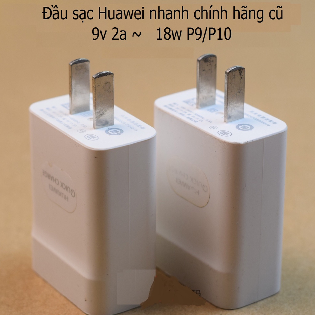 Bộ sạc Huawei 9V 2A ~ 18w chính hãng phù hợp với Mate8 Honor 8X9i Youth P8 P9 P10 nova3 / 4 / 2s