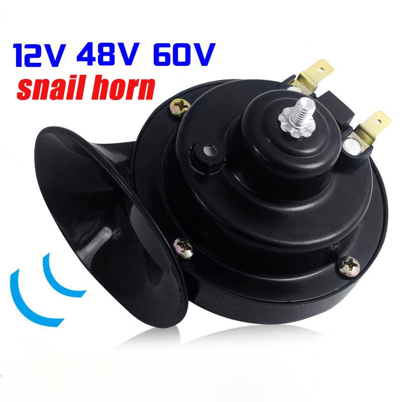 Còi Xe Máy Điện 12V 48V 60V Chống Nước Màu Đen