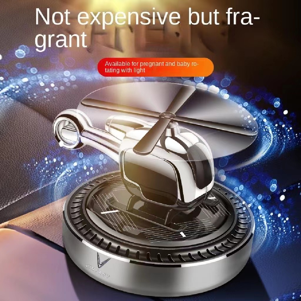 Máy Khuếch Tán Tinh Dầu Xoay Khử Mùi Năng Lượng Mặt Trời Cho Xe Hơi VinFast VF8 VF9 VF E34 VF5 VF7 Lux2.0 Lux A2.0 Vf33