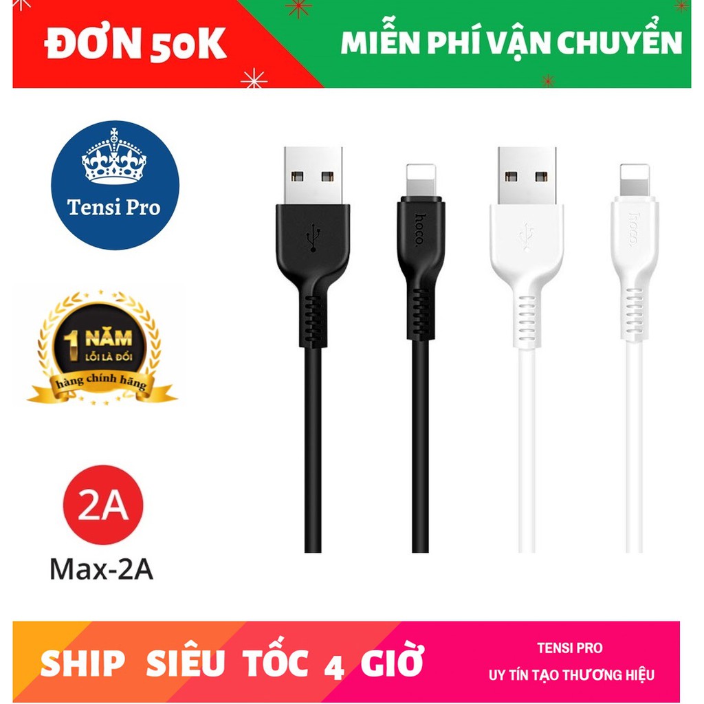Cáp sạc nhanh iPhone Hoco X20 - chính hãng - mới