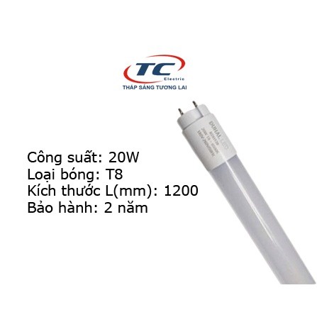 Thùng 25 bóng đèn tuýp LED thay thế 1m2 Duhal 20W 1m2 KDH120