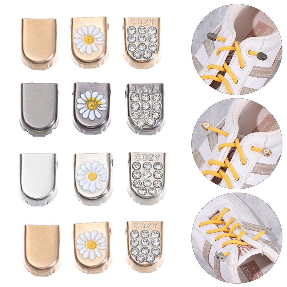 Set 10 Đầu Khóa Dây Giày Bằng Kim Loại Dành Cho Nam Và Nữ
