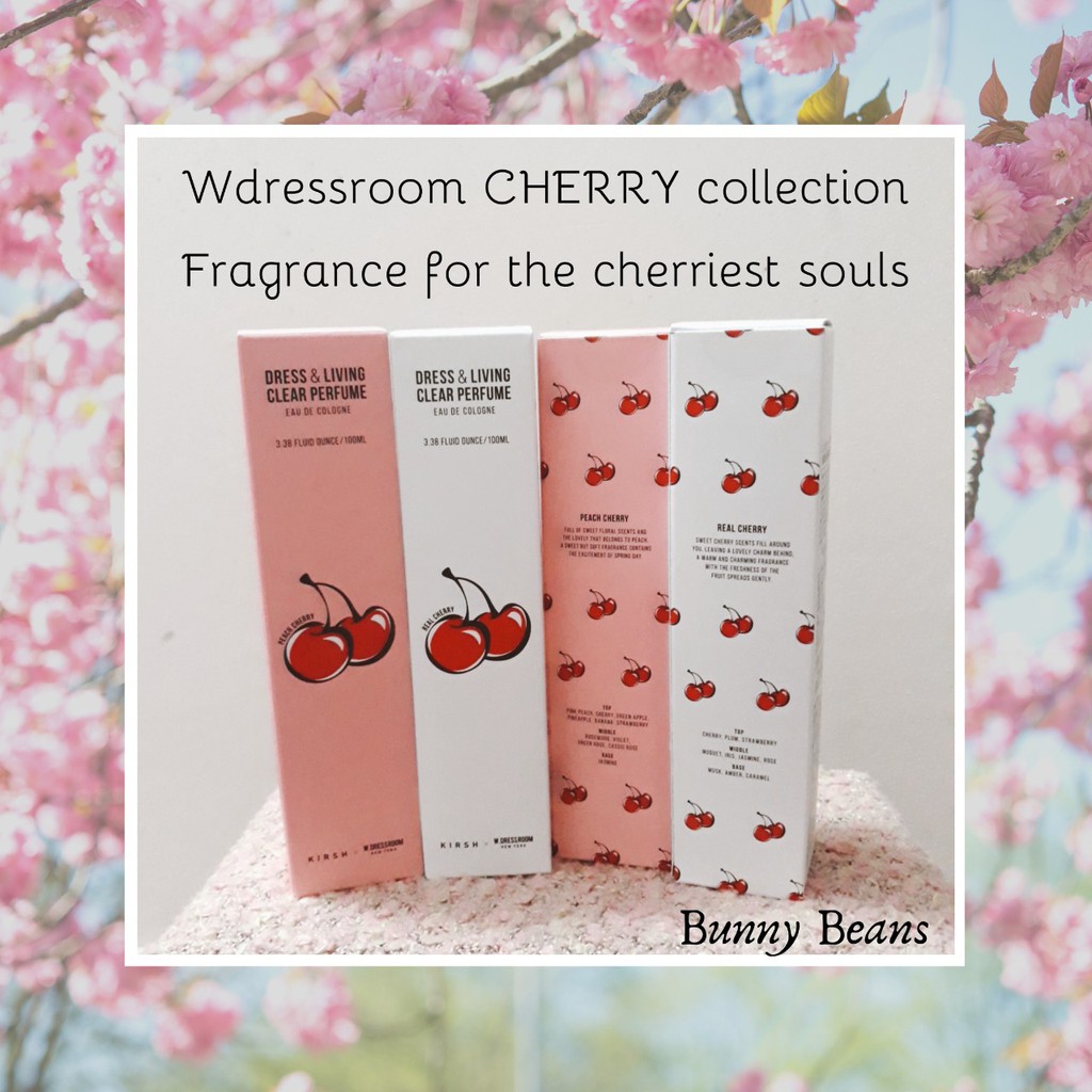 Nước hoa xịt vải hương Cherry anh đào WDRESSROOM Hàn Quốc (100ml) - Shop Bunny Beans | Thế Giới Skin Care