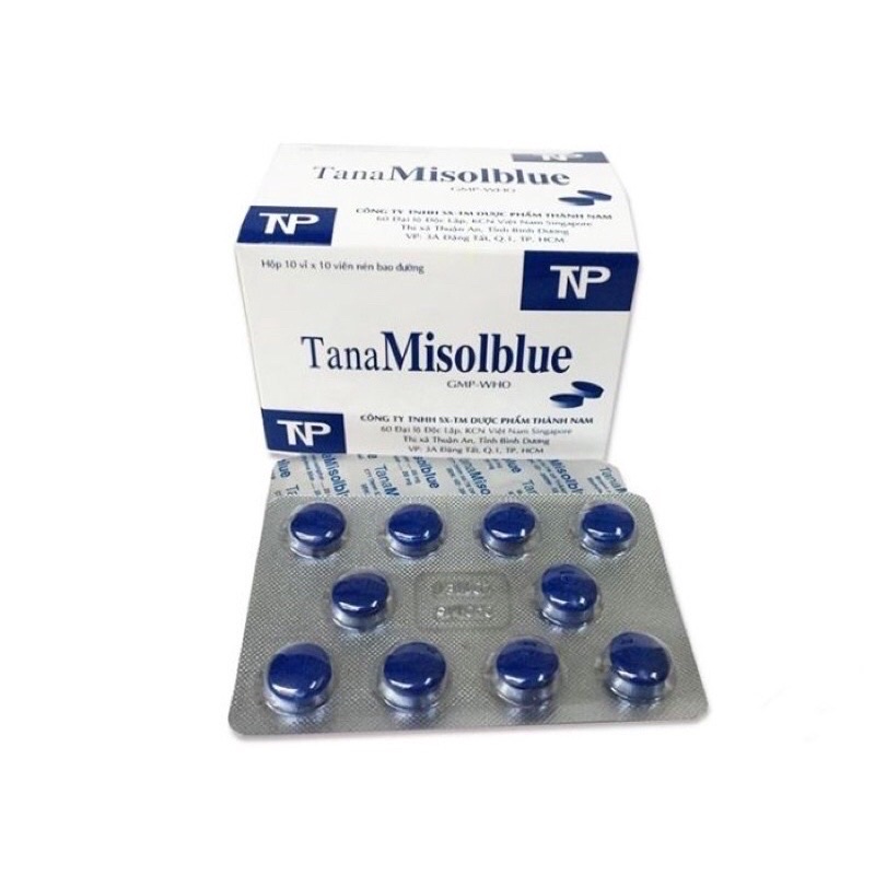 vỉ sát khuẩn tiết niệu viên màu xanh