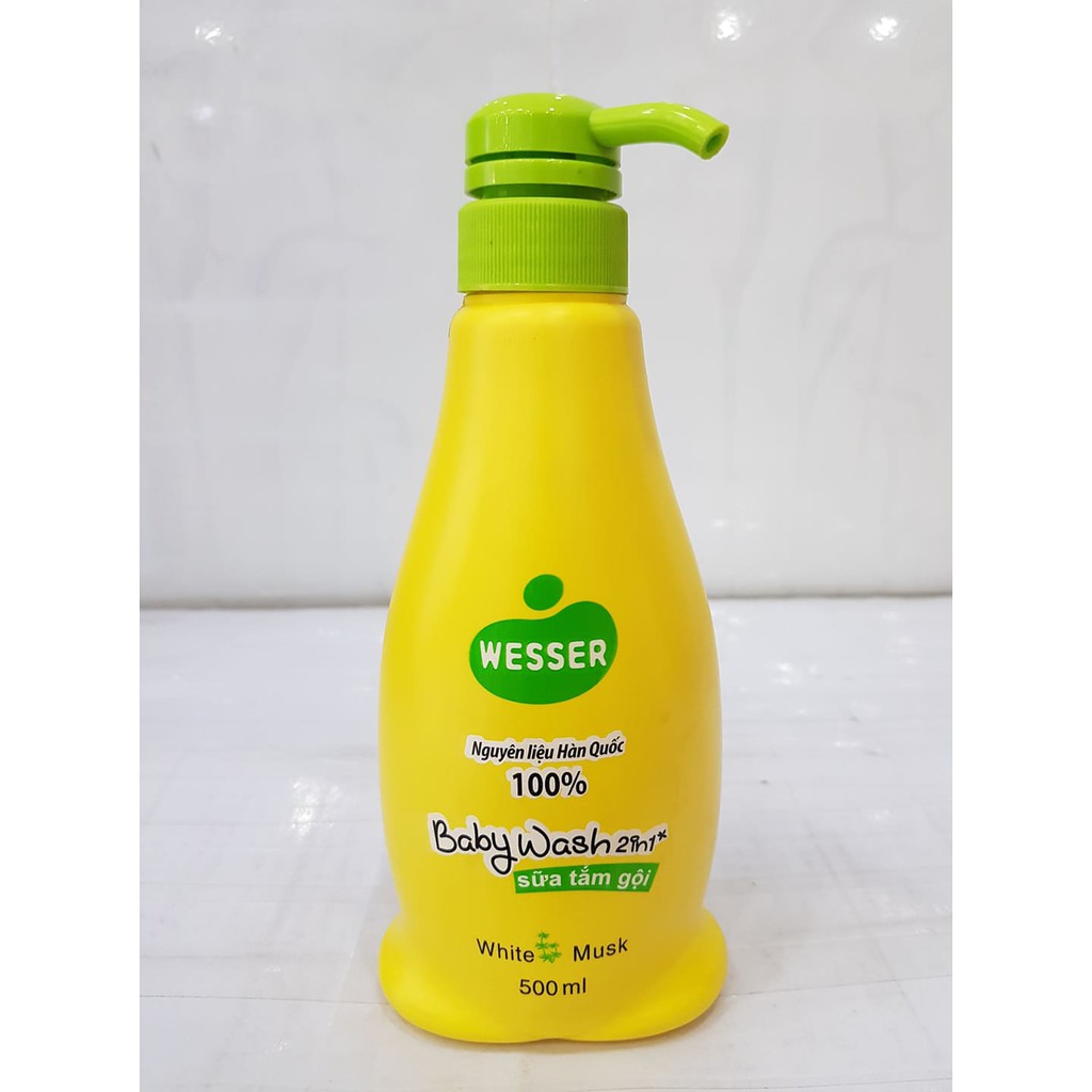 Sữa Tắm Gội Em Bé WESSER 500ml