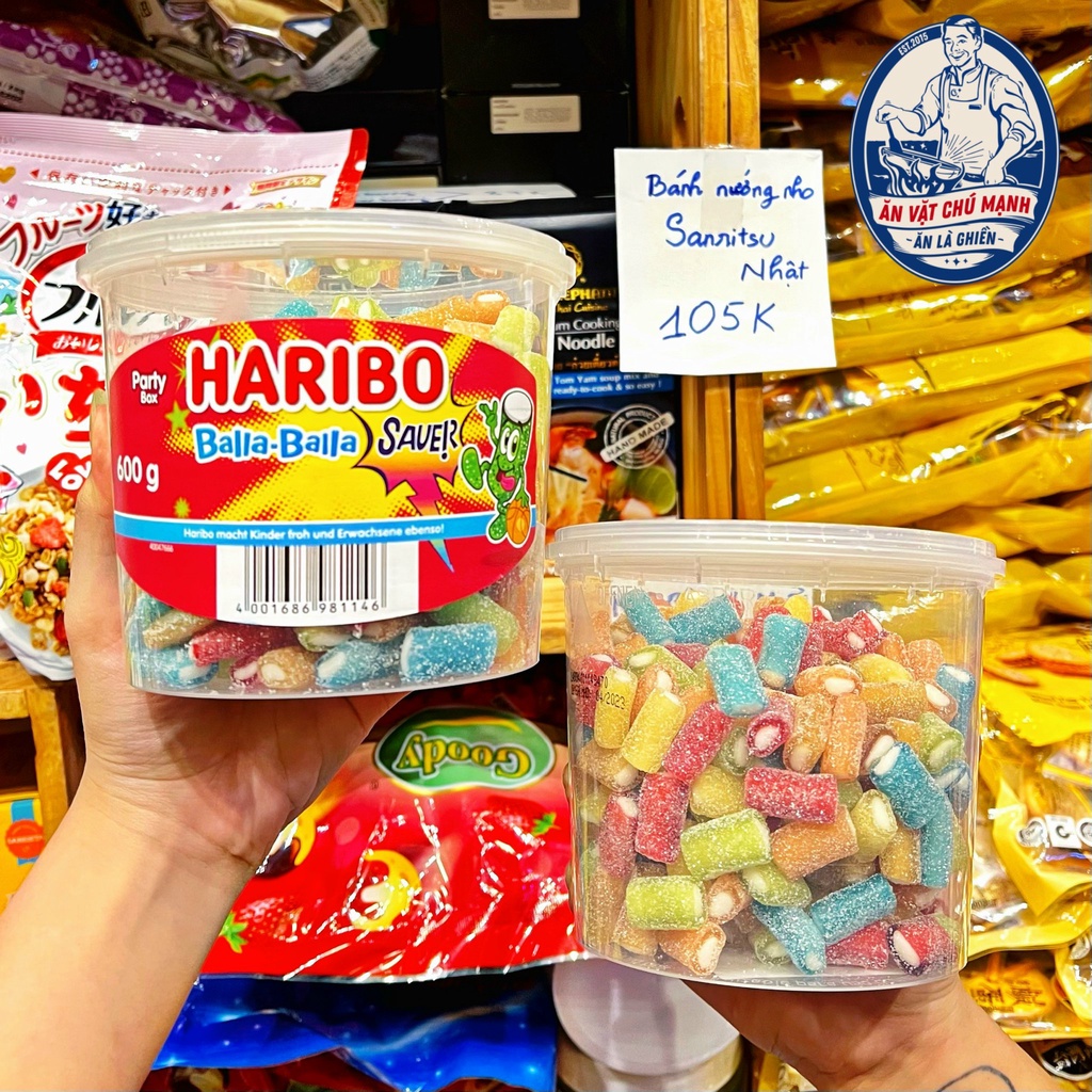 Kẹo dẻo Haribo Suber Gartenspab Hộp 600G