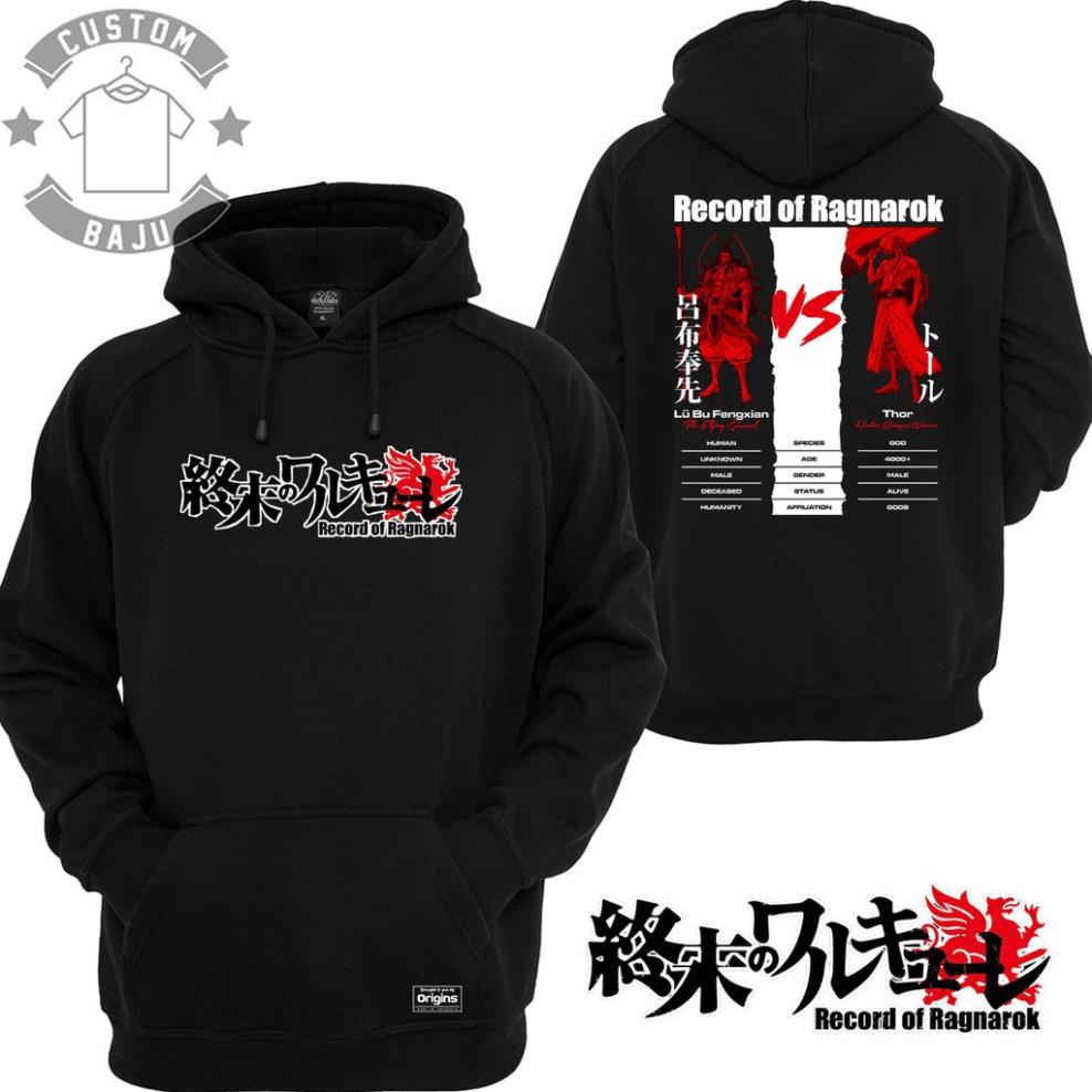 Mẫu áo Hoodie in hình Lu Bu vs Thor Anime độc đẹp giá siêu rẻ