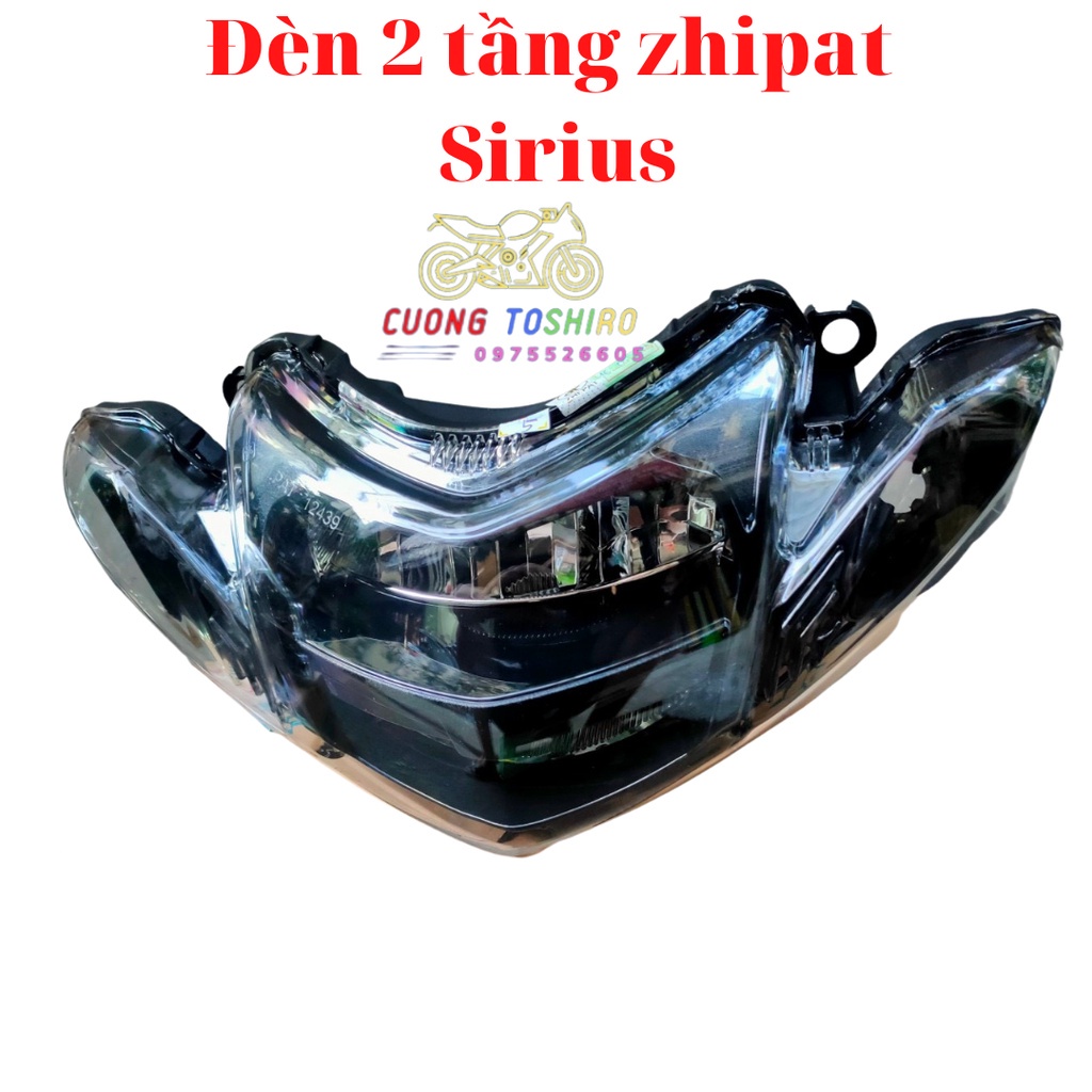 Đèn pha Zhipat led 2 tầng xe sirius chính hãng bảo hành 1 năm lỗi 1 đổi 1 phong cách Racing