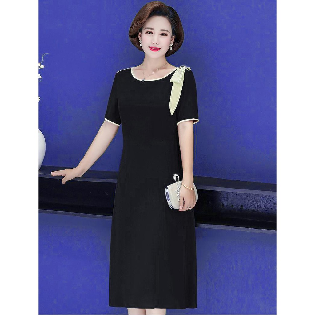 Đầm suông quý bà thiết kế cao cấp có size lớn (size từ M - 5XL)