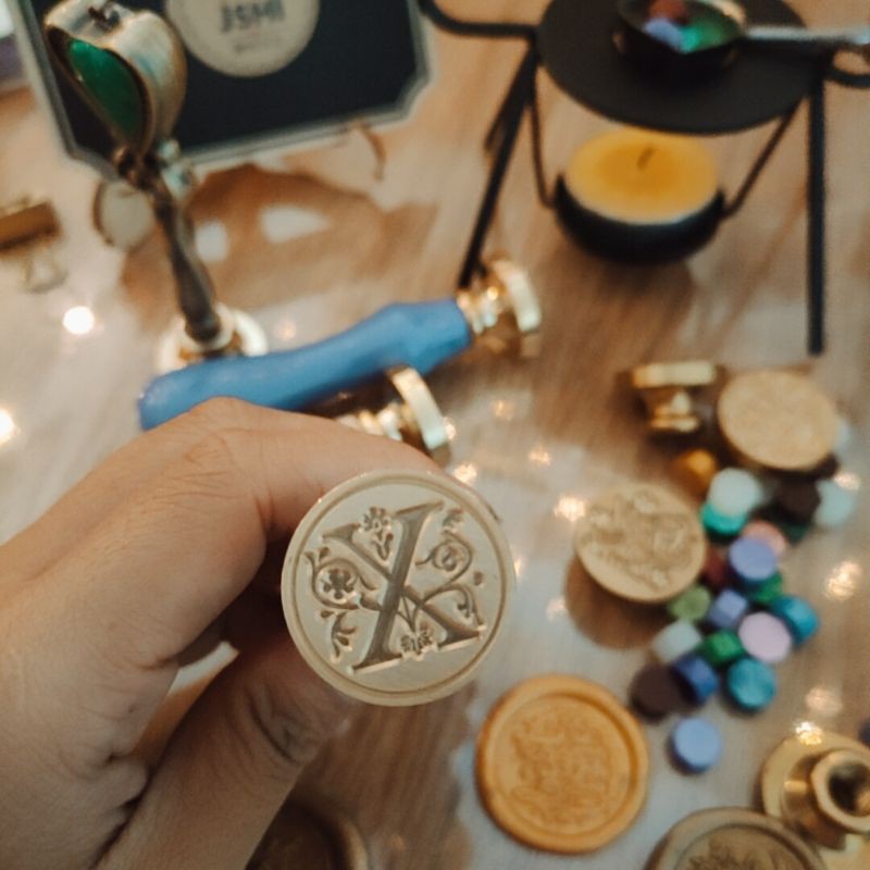 Mặt dấu chữ cái dấu sáp niêm phong B (chưa kèm cán gỗ) seal stamp