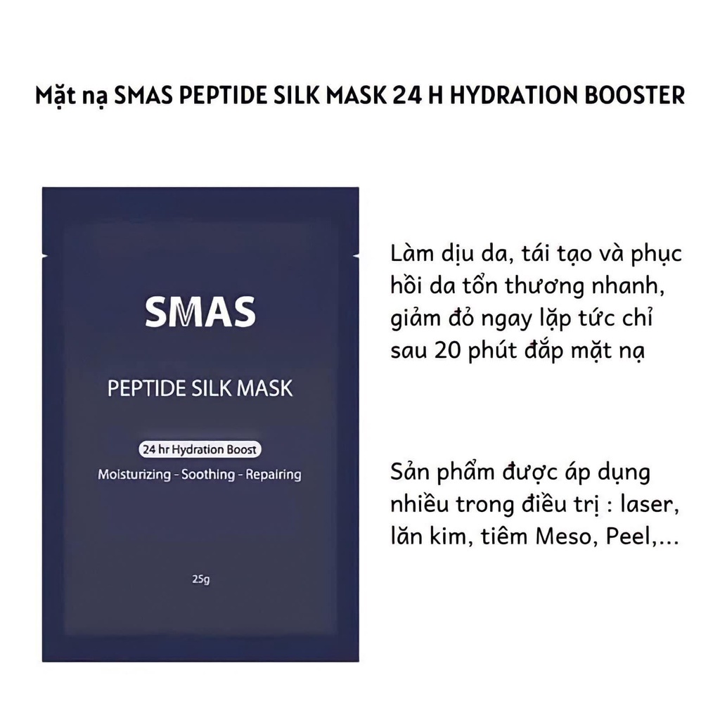 Mặt nạ SMAS Peptide Silk Mask dưỡng ẩm và phục hồi da