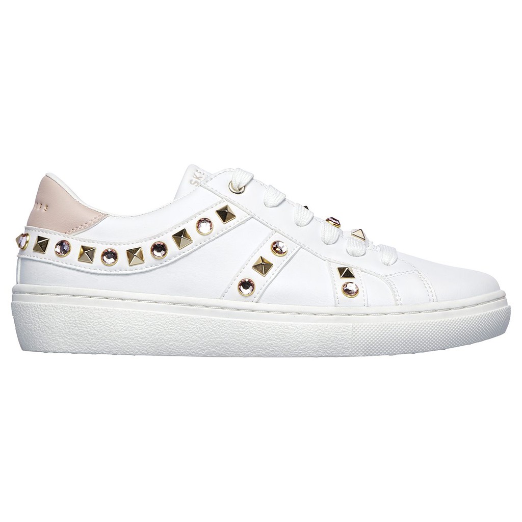 Giày SKECHER Street Goldie - Ankle Party trắng huyền ảo
