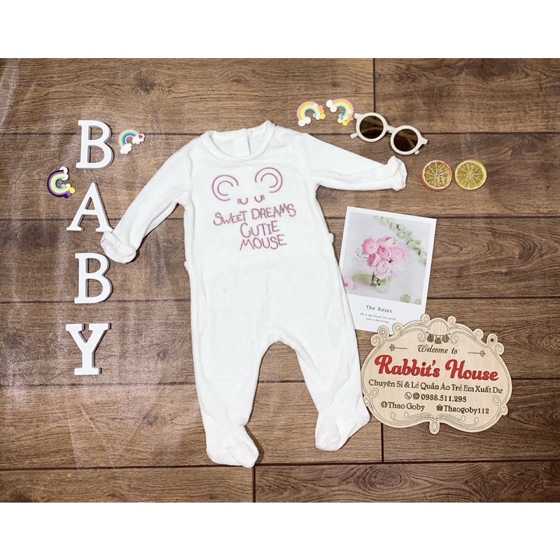Body nỉ ,nỉ nhung cho bé 0-3m