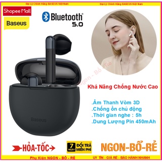 [CHÍNH HÃNG ] Tai nghe Bluetooth không dây Baseus NGW2 AirNora W5.0, Pin 4H, chống nước IPX4, Siêu sang chảnh