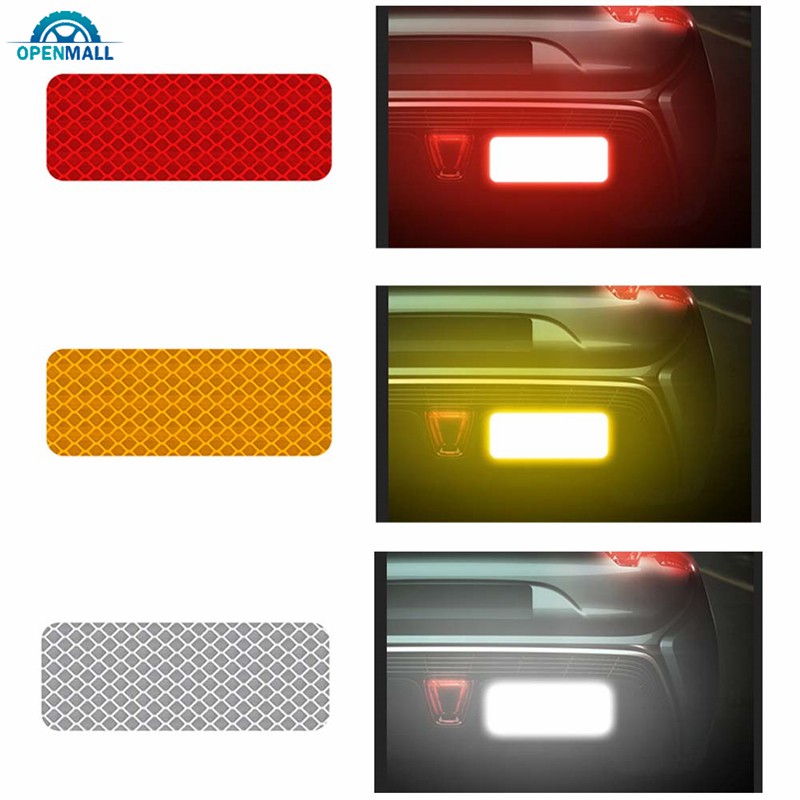 Set 2 miếng dán phản quang cảnh báo an toàn dành cho xe ô tô