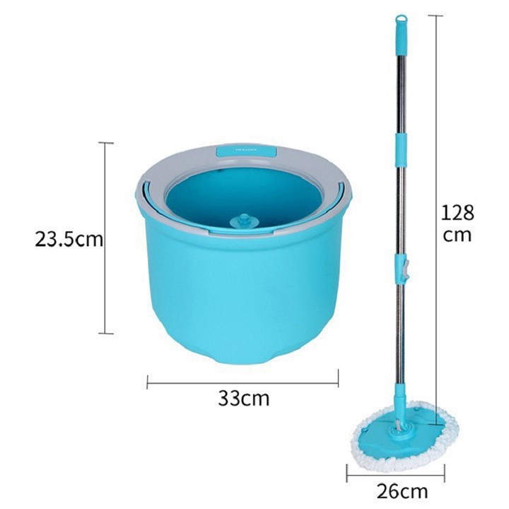 Bộ lau nhà Lock&amp;Lock Corner Spin Mop ETM494 2 bông lau