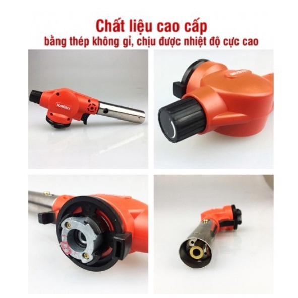 Đèn Khò Gas Đa Dụng 18 NaMilux TS1822RF - Sữ Dụng Lon Gas Mini