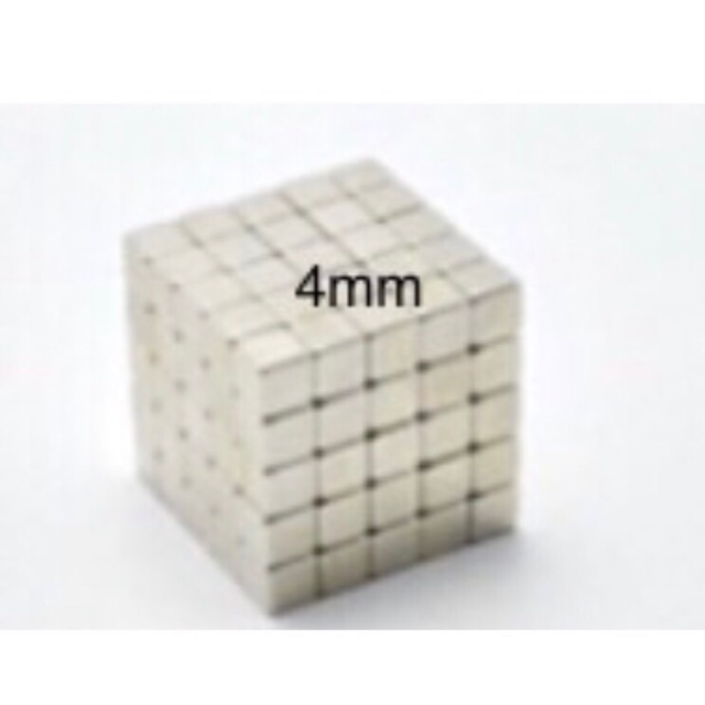 Nam châm vuông 4mm - 216 viên