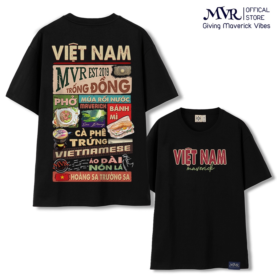 Áo thun unisex tự hào Việt Nam phông phượt du lịch gia đình lớp under form rộng tay dài lỡ genZ cotton fact MVR TT4333