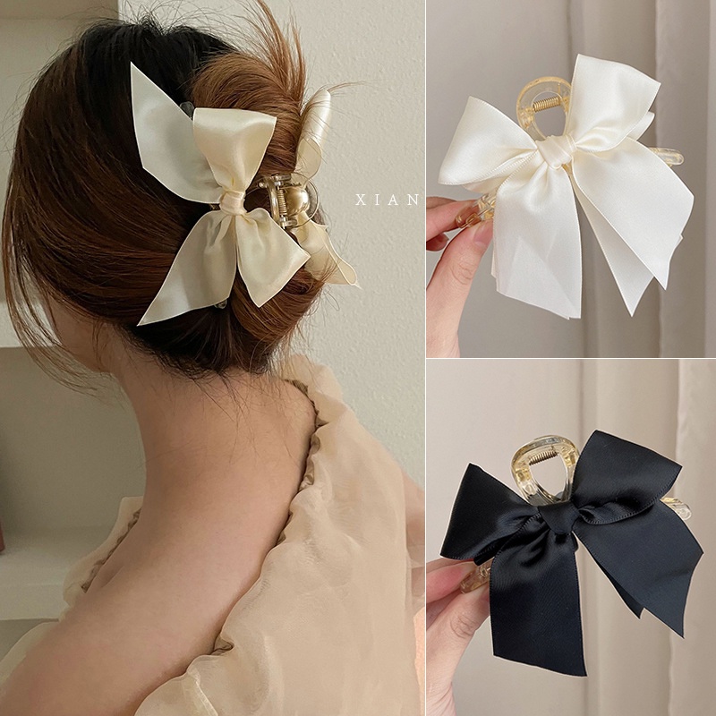 Kẹp TóC MàU TrắNg Đen ThờI Trang Cho Nữ