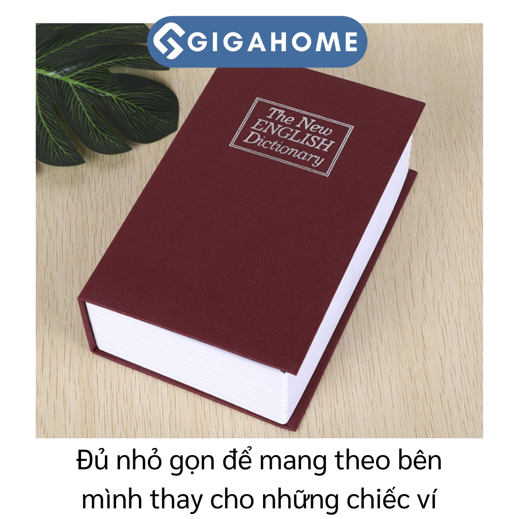 Két Sắt Hình Bảo MậtGIGAHOME Hình Quyển Sách Cho Bé, Loại Nhỏ 10005