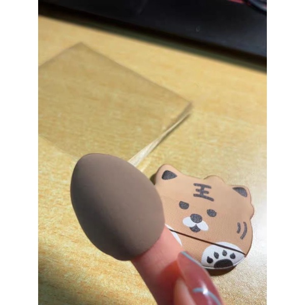 Set bông mút phấn hình hổ kem nền cushion