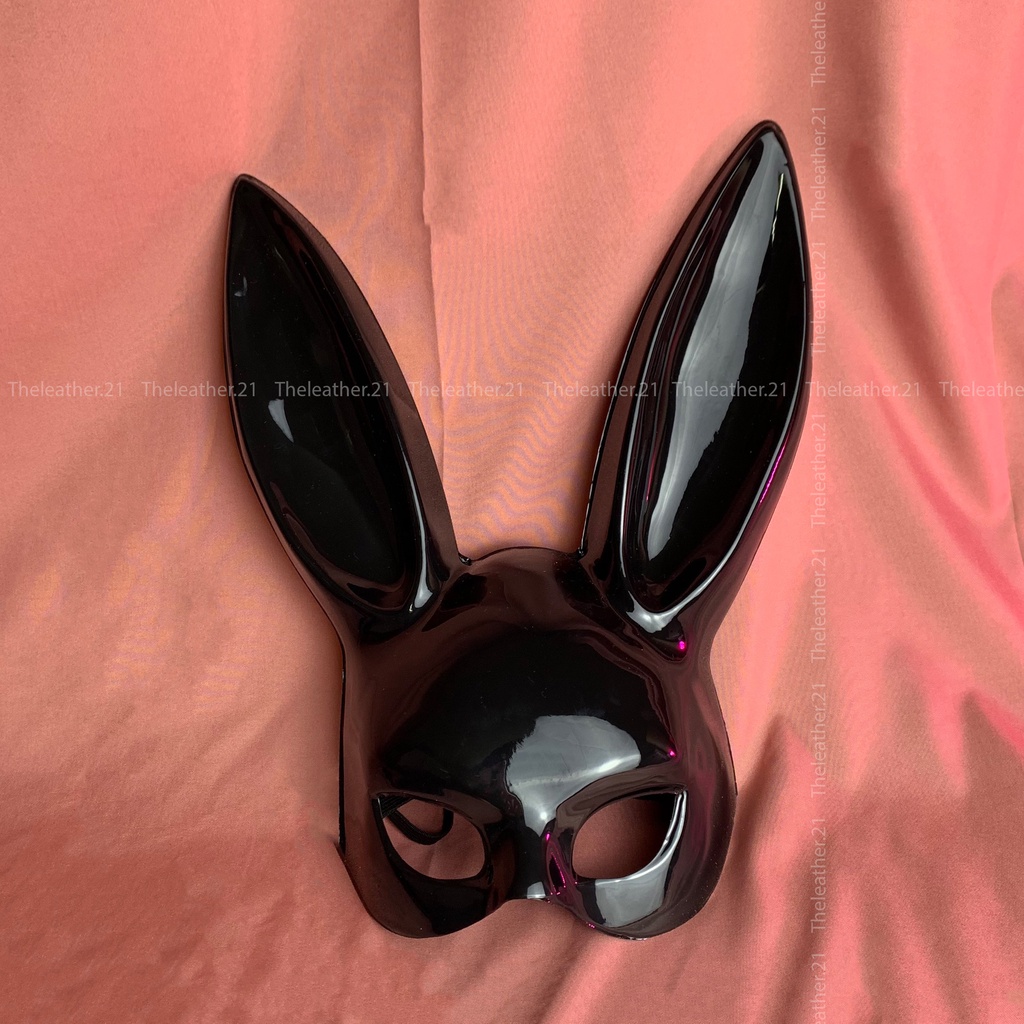 Mặt nạ thỏ bunny sexy đen bóng, mặt nạ hóa trang halloween play boy | BigBuy360 - bigbuy360.vn