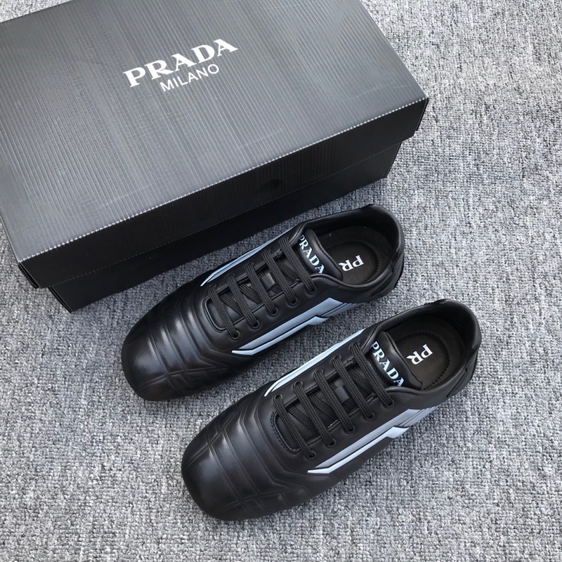 Giày đá bóng/ giày thể thao cho nam thương hiệu Prada da thật cao cấp