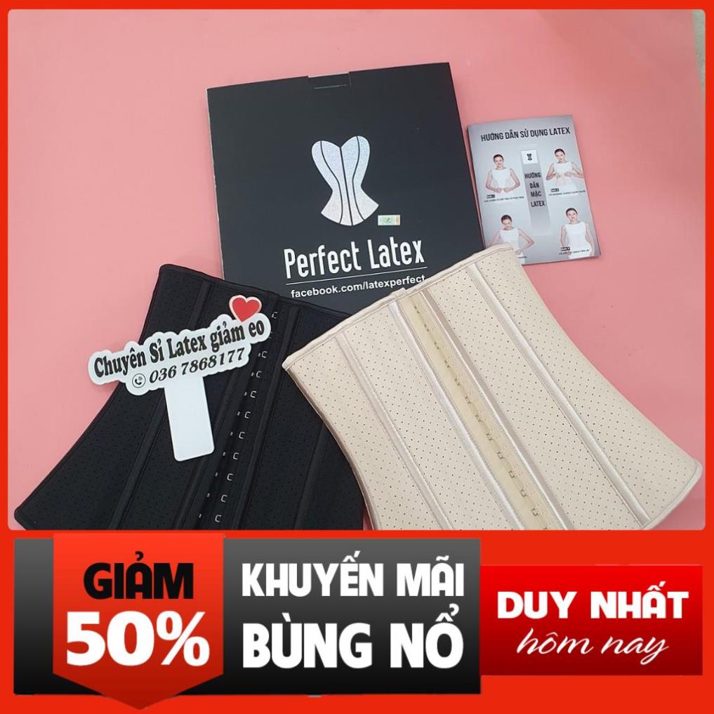 Cam kết hàng chuẩn Đai nịt bụng latex thông hơi 25 xương hylap, nịt latex chính hãng - dolot