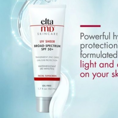 Kem Chống Nắng Kiềm Dầu, Giảm Mụn, Siêu Kháng Nước EltaMD UV Sheer Broad-Spectrum SPF 50+