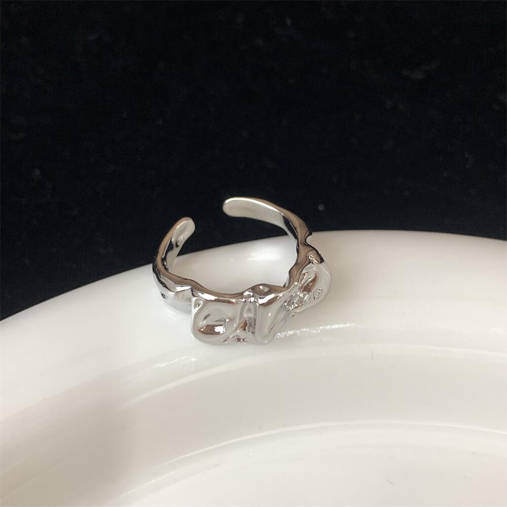 Nhẫn Hở Xếp Ly Phong Cách Harajuku Cá Tính Thời Trang Cho Nữ