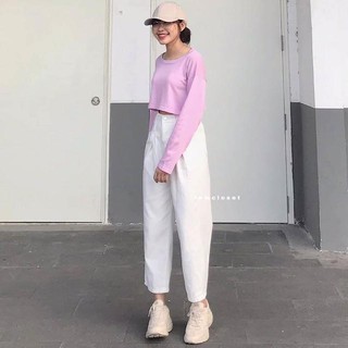 Quần Baggy Jean Nữ Xếp Ly Eo Độc Lạ 94