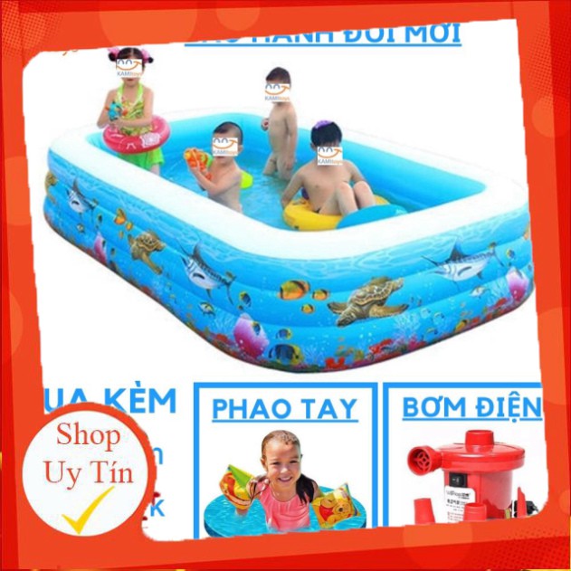 Giảm Giá  Bể bơi phao ❤️Đủ Cỡ❤️Đồ kèm(chọn Bơm Áo phao ) hồ bơi bơm hơi cho trẻ em bé
