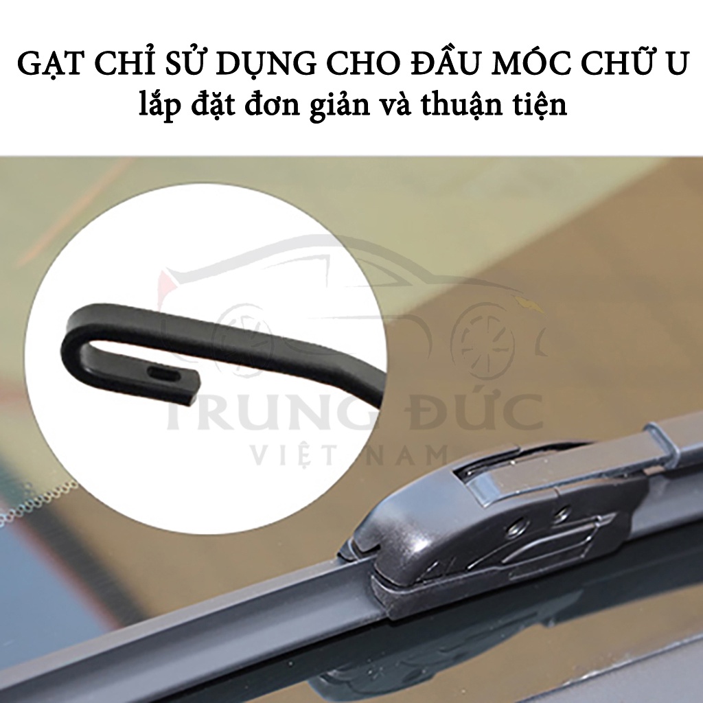 Gạt Mưa Bosch TRUNGDUCVN - Gạt Mưa Ô Tô Silicone Loại Thân Mềm Không Xương Cao Cấp