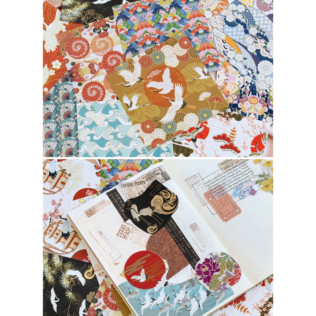 Set 50 tờ giấy mỹ thuật trang trí planner (KHÔNG KEO DÍNH)