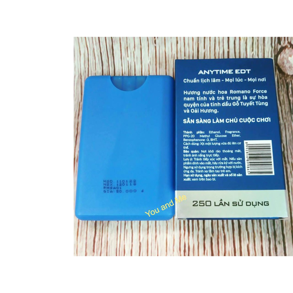 ✿Nước Hoa Bỏ Túi Romano (18ml) | BigBuy360 - bigbuy360.vn